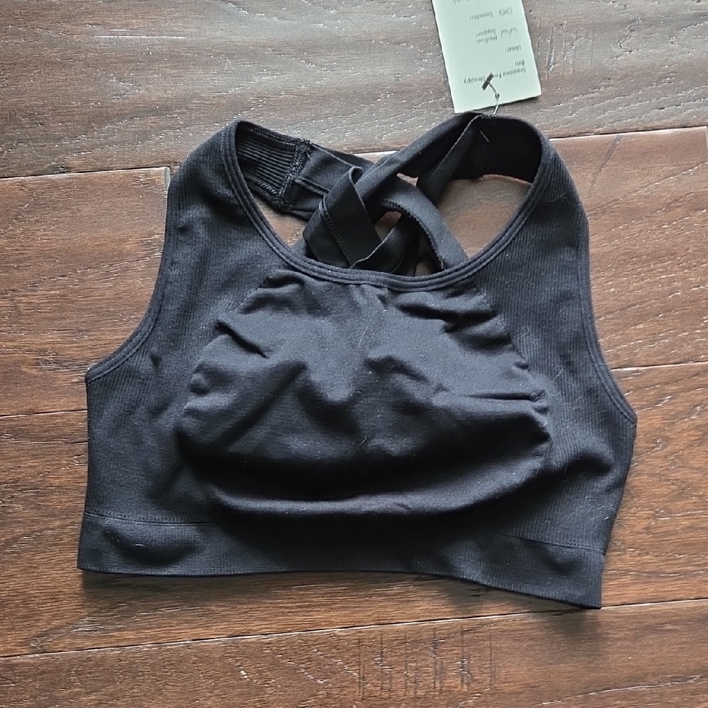 Sweaty Betty Stamina Strappy Black Spprts Bra